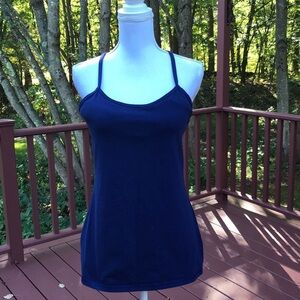 LULULEMON ATHLETICA Size 10 Navy sports tank top